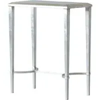 Side Table with Metal Frame - Light Grey