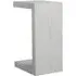 Side Table with Wood Veneer - White