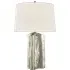 Sierra Table Lamp - Silver, Wood Effect