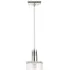 Single Pendant Light - Polished Nickel, Glass