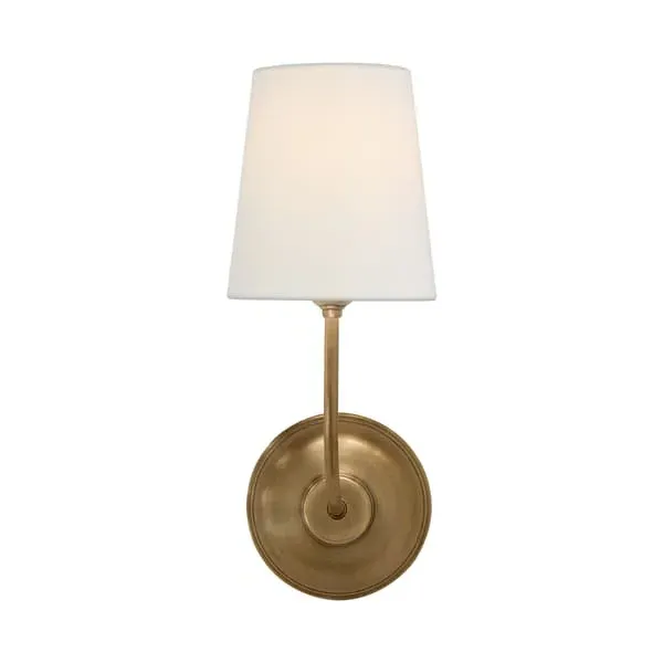 Single Wall Light - Antique Brass, Metal image