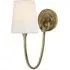 Single Wall Light - Brass, Metal