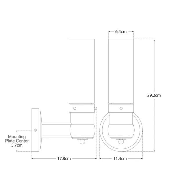 Single Wall Light - Bronze
