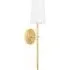 Single Wall Light Candlestick - Gold, Metal