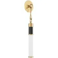 Single Wall Light Linear Design - Black, Brass