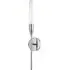 Single Wall Light with Tail - Polished Nickel