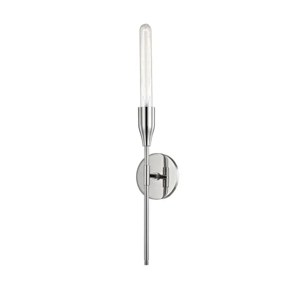 Single Wall Light with Tail - Polished Nickel image