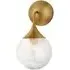 Single Wall Light with Tulip Arm - Brass, Metal