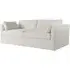 Skirted Sofa with Loose Cover - White, Linen