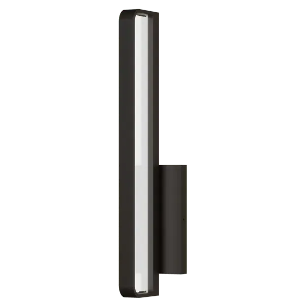 Slim Wall Light with LED - Black, Matte image