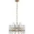 Small 2-Tier Crystal Chandelier - Brass, Crystal