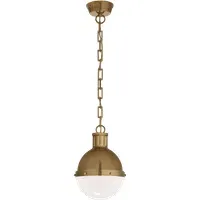 Small Ball Pendant Light - Brass, Glass