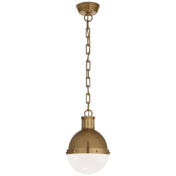 Small Ball Pendant Light - Brass, Glass image
