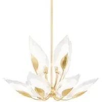Small Blossom Chandelier - Gold, Glass