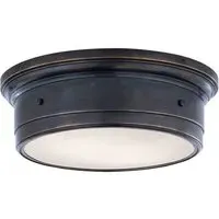 Small Ceiling Light Nautical Style - Bronze, Metal