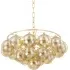 Small Chandelier Cloud Design - Brass, Glass