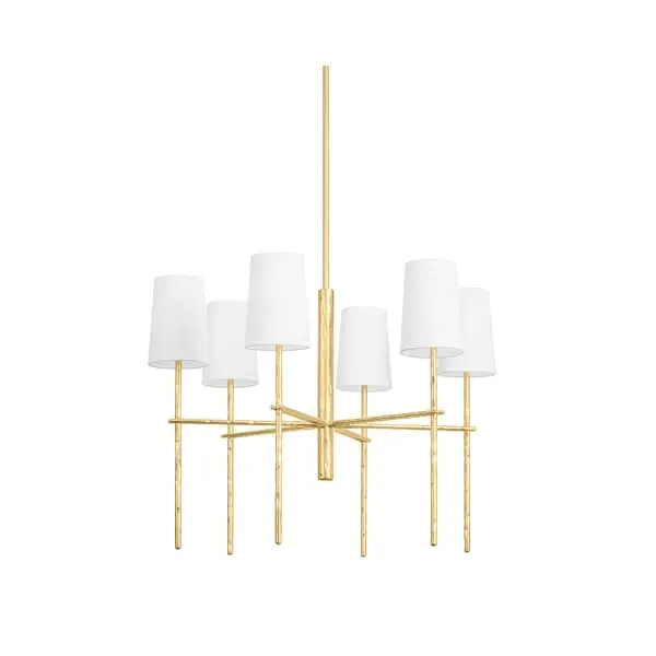 Small Chandelier River Design - Gold, Metal