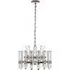 Small Chandelier with Crystals - Polished Nickel