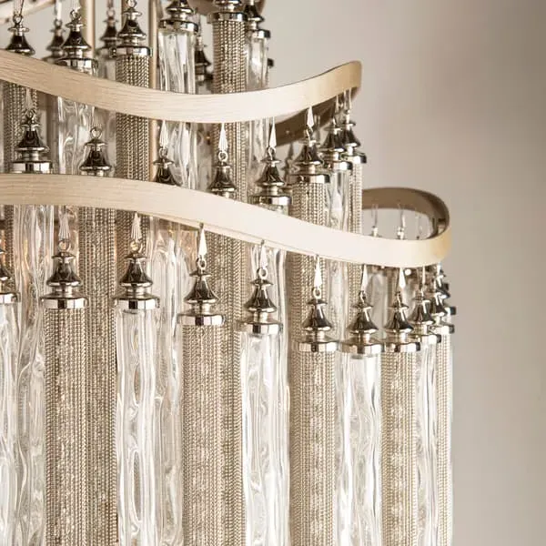 Small Chimera Pendant Light - Silver, Crystal