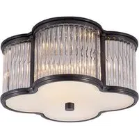 Small Clover Ceiling Light - Gunmetal, Glass