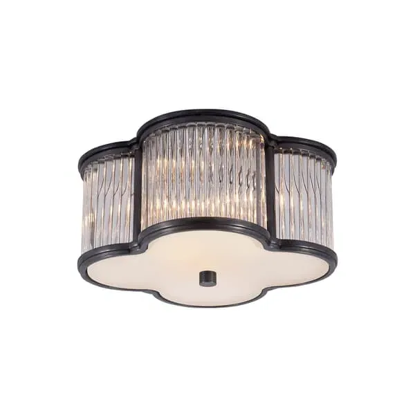 Small Clover Ceiling Light - Gunmetal, Glass