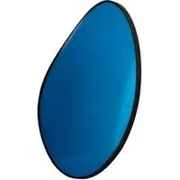 Small Convex Mirror - Blue, Coloured Glass