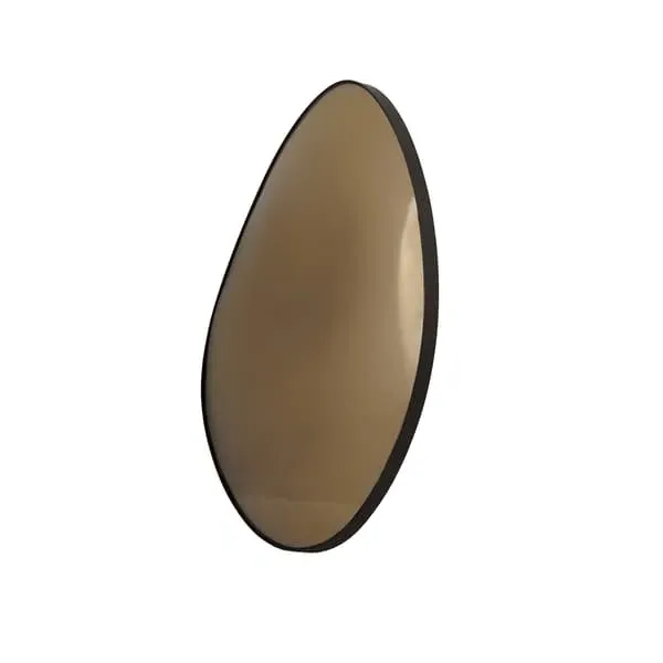 Small Convex Mirror - Bronze, Coloured Glass