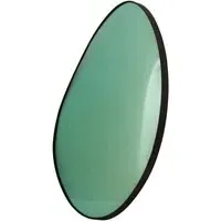 Small Convex Mirror - Green, Glass