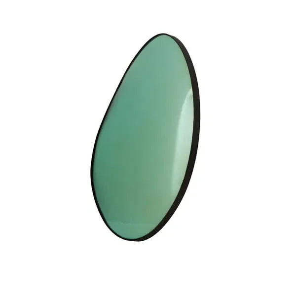 Small Convex Mirror - Green, Glass