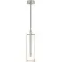 Small Disc Pendant Light - Polished Nickel, Alabaster