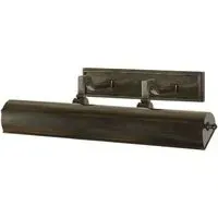 Small Double Picture Light - Gunmetal, Metal