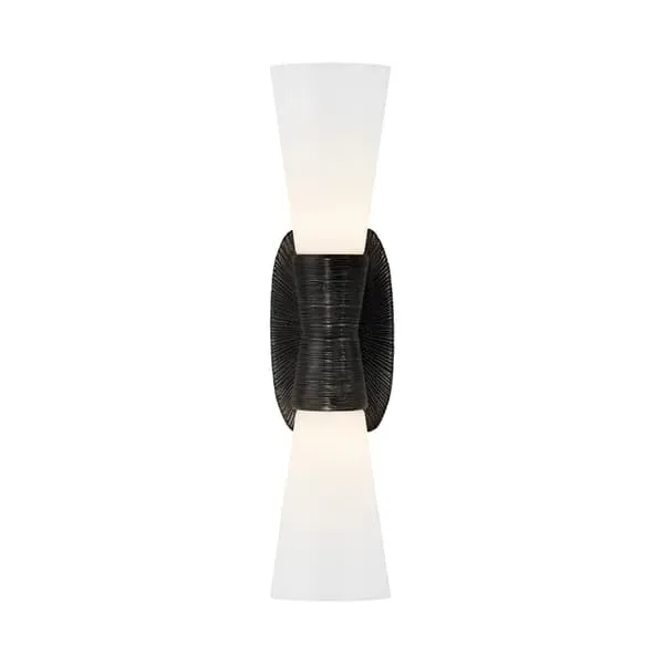 Small Double Wall Light - Aged Iron image