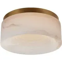 Small Flush Mount Ceiling Light - Brass, Metal