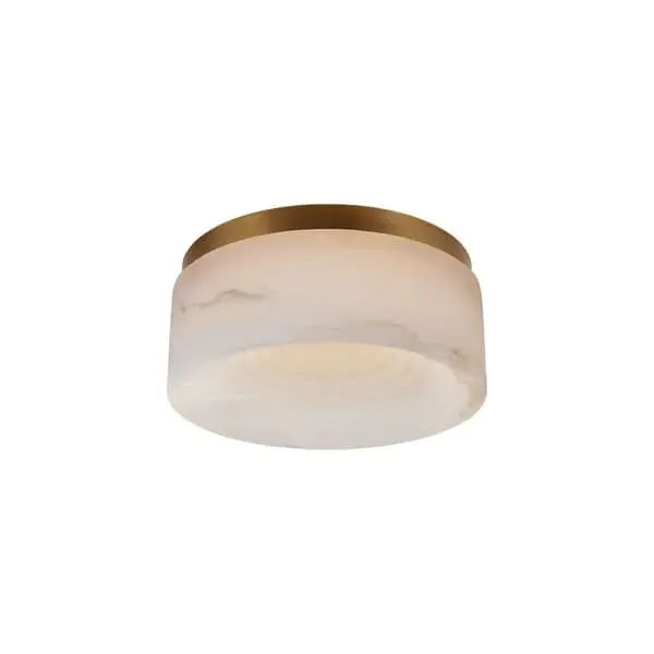 Small Flush Mount Ceiling Light - Brass, Metal image