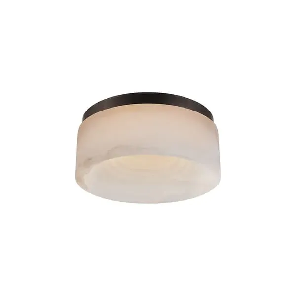 Small Flush Mount Ceiling Light - Bronze, Metal