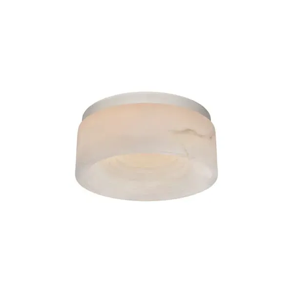 Small Flush Mount Ceiling Light - Nickel, Metal