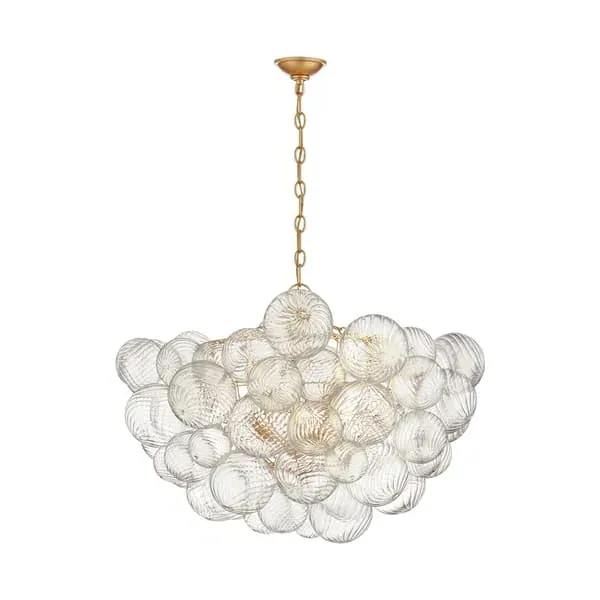 Small Glass Orb Chandelier - Gild, Glass