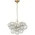 Small Glass Orb Chandelier - Gild, Glass