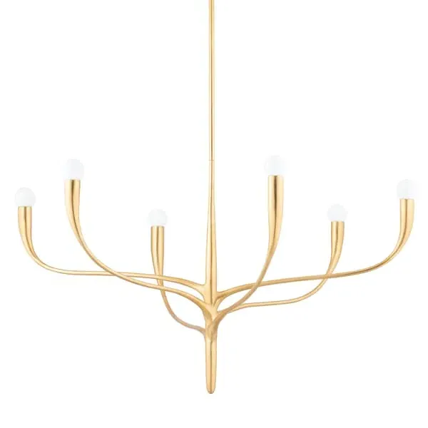 Small Labra Chandelier - Gold, Metal image