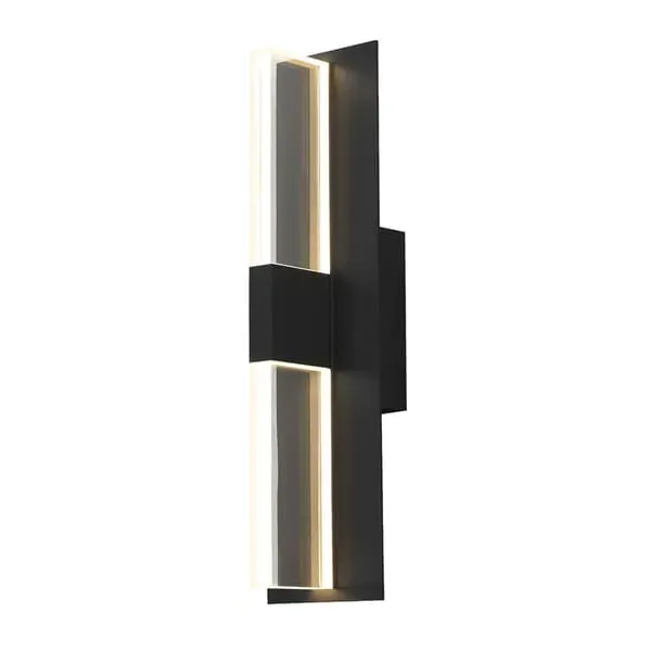 Small Linear Wall Light - Black, Metal