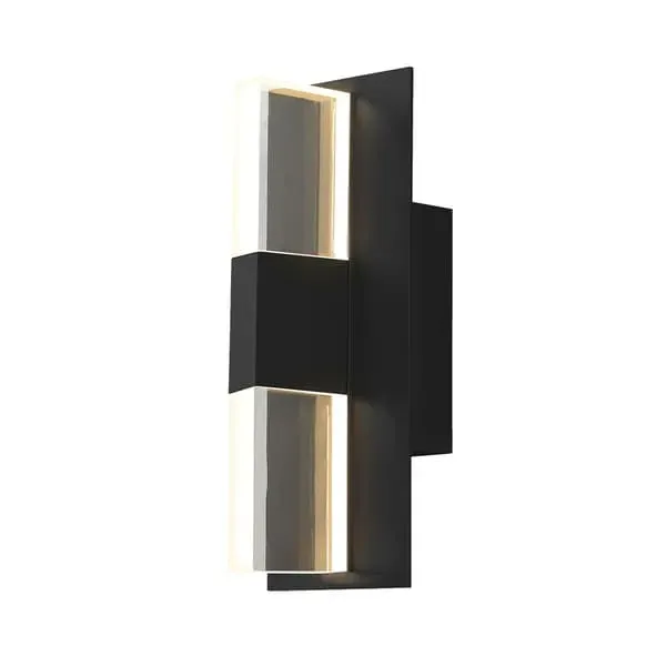 Small Linear Wall Light - Black, Metal image