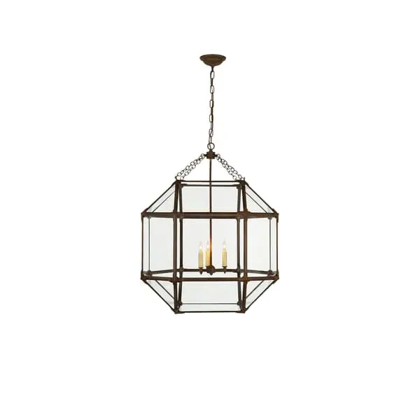 Small Pendant Light - Antique Zinc, Glass image