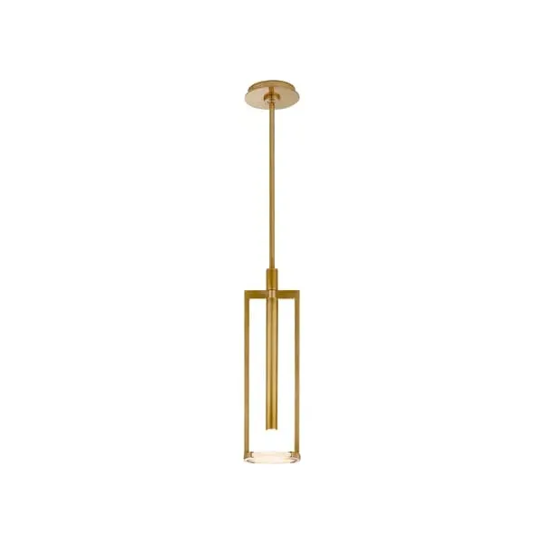 Small Pendant Light - Brass, Alabaster image