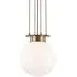 Small Pendant Light - Bronze, Glass