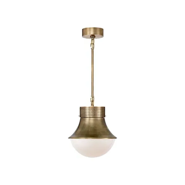 Small Pendant Light Perforated - Brass image