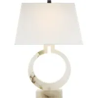 Small Ring Table Lamp - Alabaster, Stone