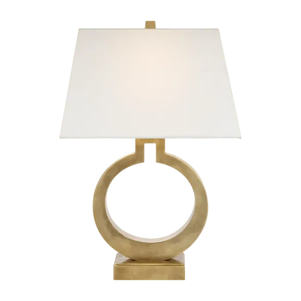 Small Ring Table Lamp - Brass, Metal image