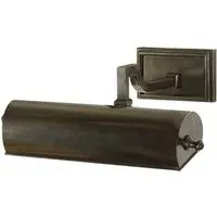 Small Single Picture Light - Gun Metal, Metal