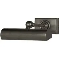Small Single Picture Light with Adjustable Head - Bronze, Metal