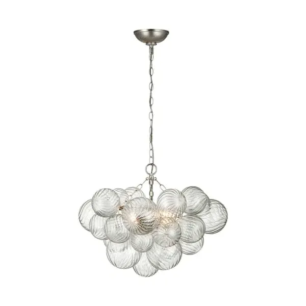 Small Talia Chandelier - Silver, Glass image